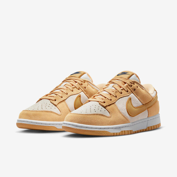 Men's Nike Dunk Low Gold Suede Shoes