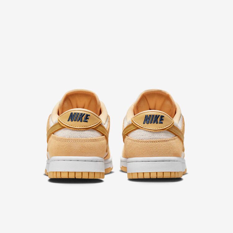 Men's Nike Dunk Low Gold Suede Shoes
