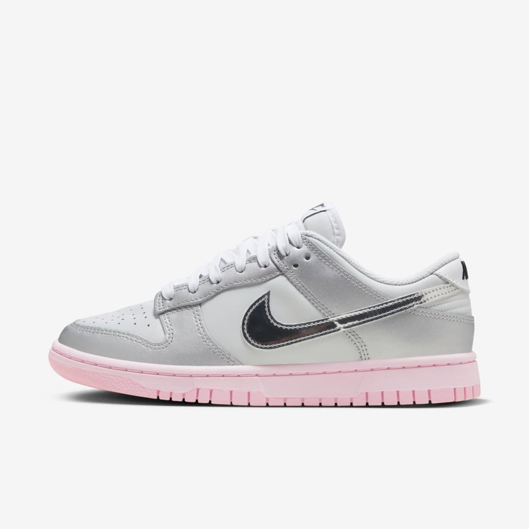 Men's Nike Dunk Low 'Metallic Silver Pink' Shoes