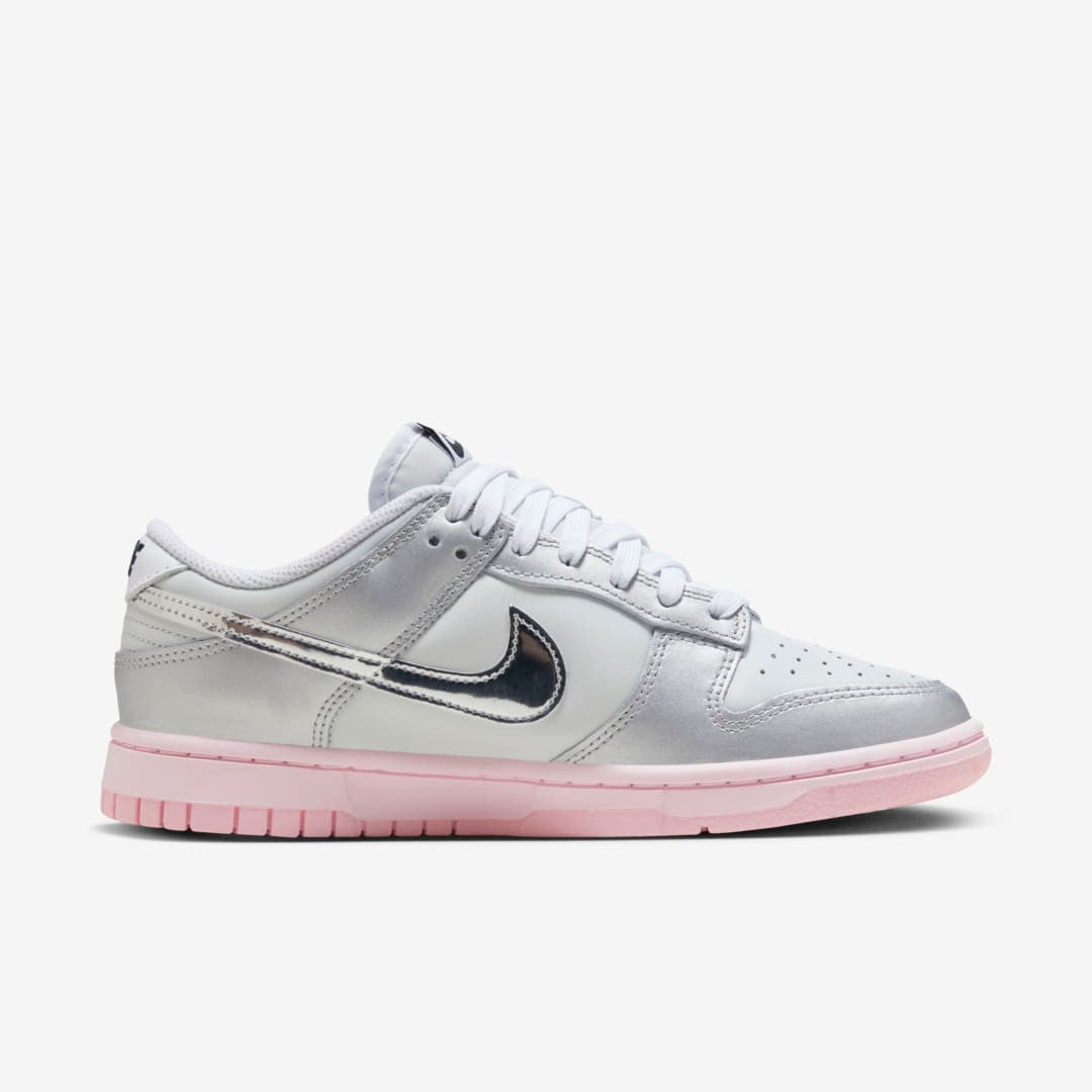 Men's Nike Dunk Low 'Metallic Silver Pink' Shoes