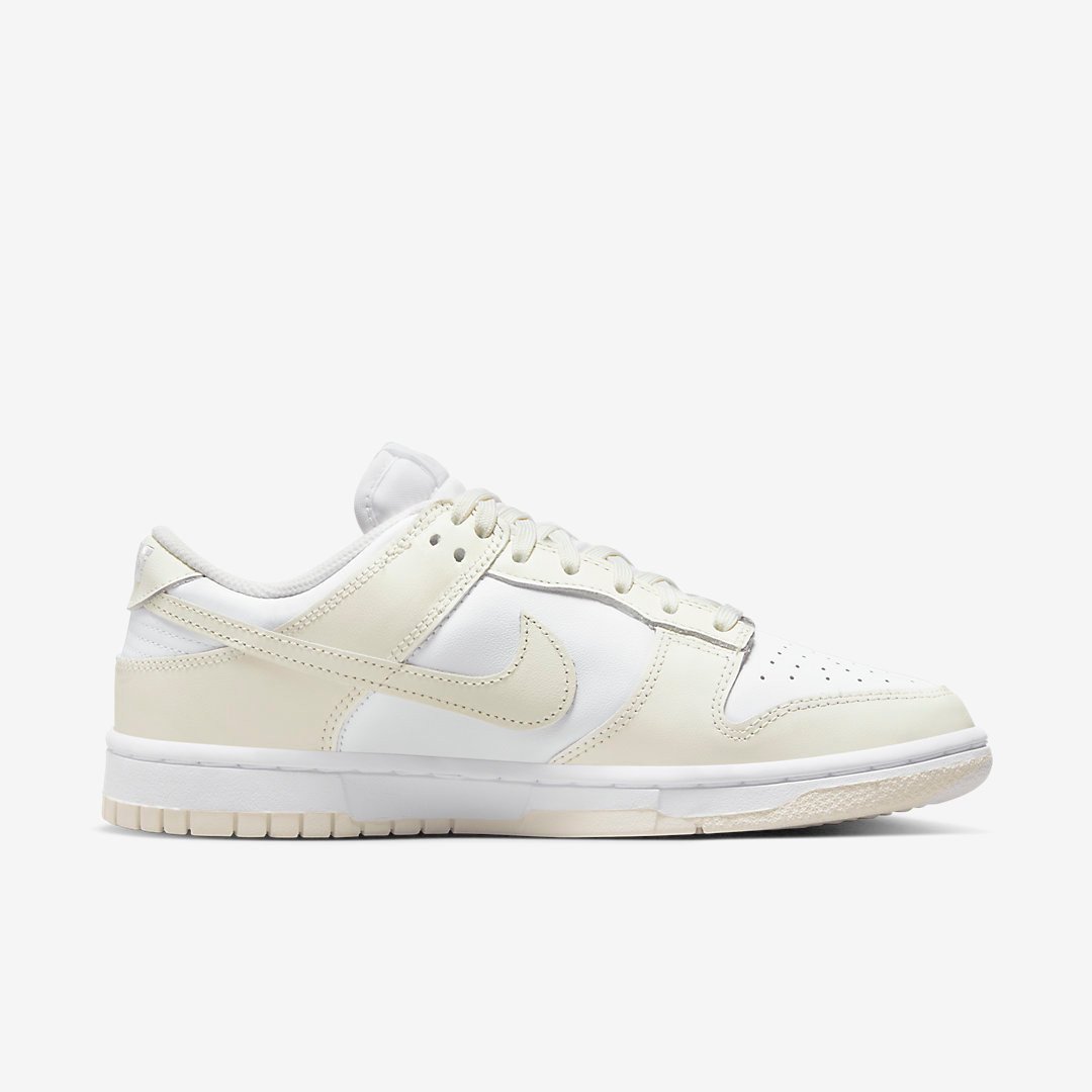 Men's Nike Dunk Low 'White and Sail' Shoes