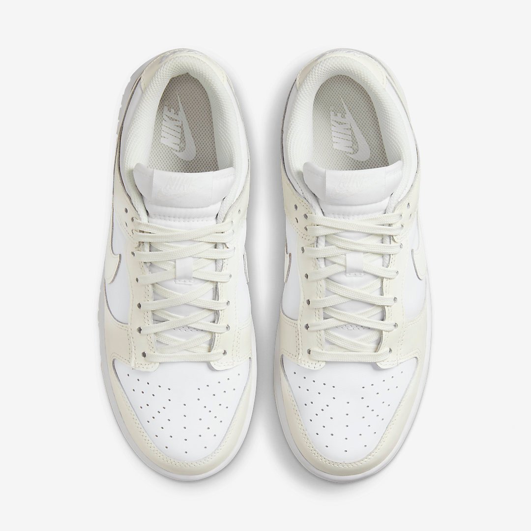 Men's Nike Dunk Low 'White and Sail' Shoes