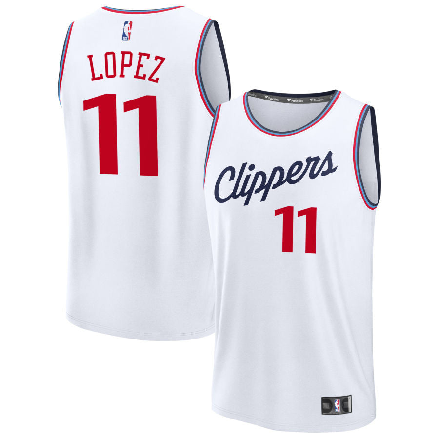 Brook Lopez LA Clippers 2025 Fast Break Association Edition Jersey - White