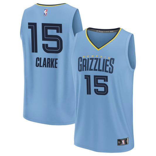 Brandon Clarke Memphis Grizzlies 2025 Fast Break Statement Edition Jersey - Light Blue