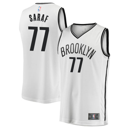 Ben Saraf Brooklyn Nets 2025 Fast Break Association Edition Jersey - White