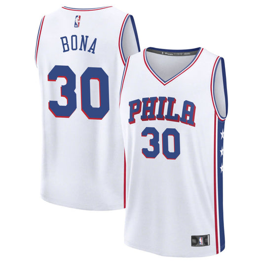 Adem Bona Philadelphia 76ers 2025 Fast Break Association Edition Jersey - White