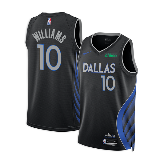 Brandon Williams Dallas Mavericks 2025 Swingman Jersey City Edition - Black
