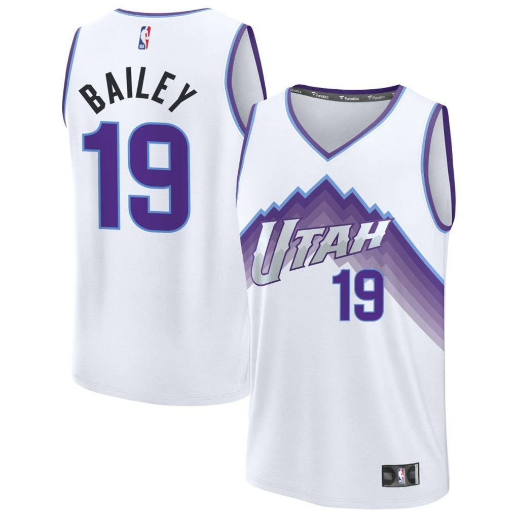 Ace Bailey Utah Jazz 2025 Fast Break Jersey Association Edition - White