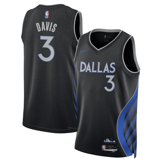 Anthony Davis Dallas Mavericks 2025 Swingman Jersey City Edition - Black