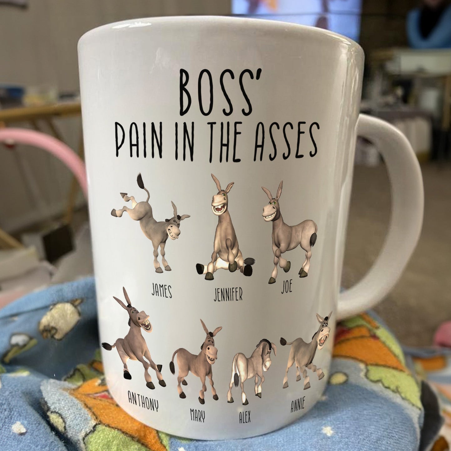 Boss' Pain In The Asses - Funny Boss Gift - Personalized Mug
