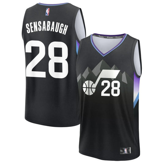 Brice Sensabaugh Utah Jazz 2025 Fast Break Statement Edition Jersey - Black