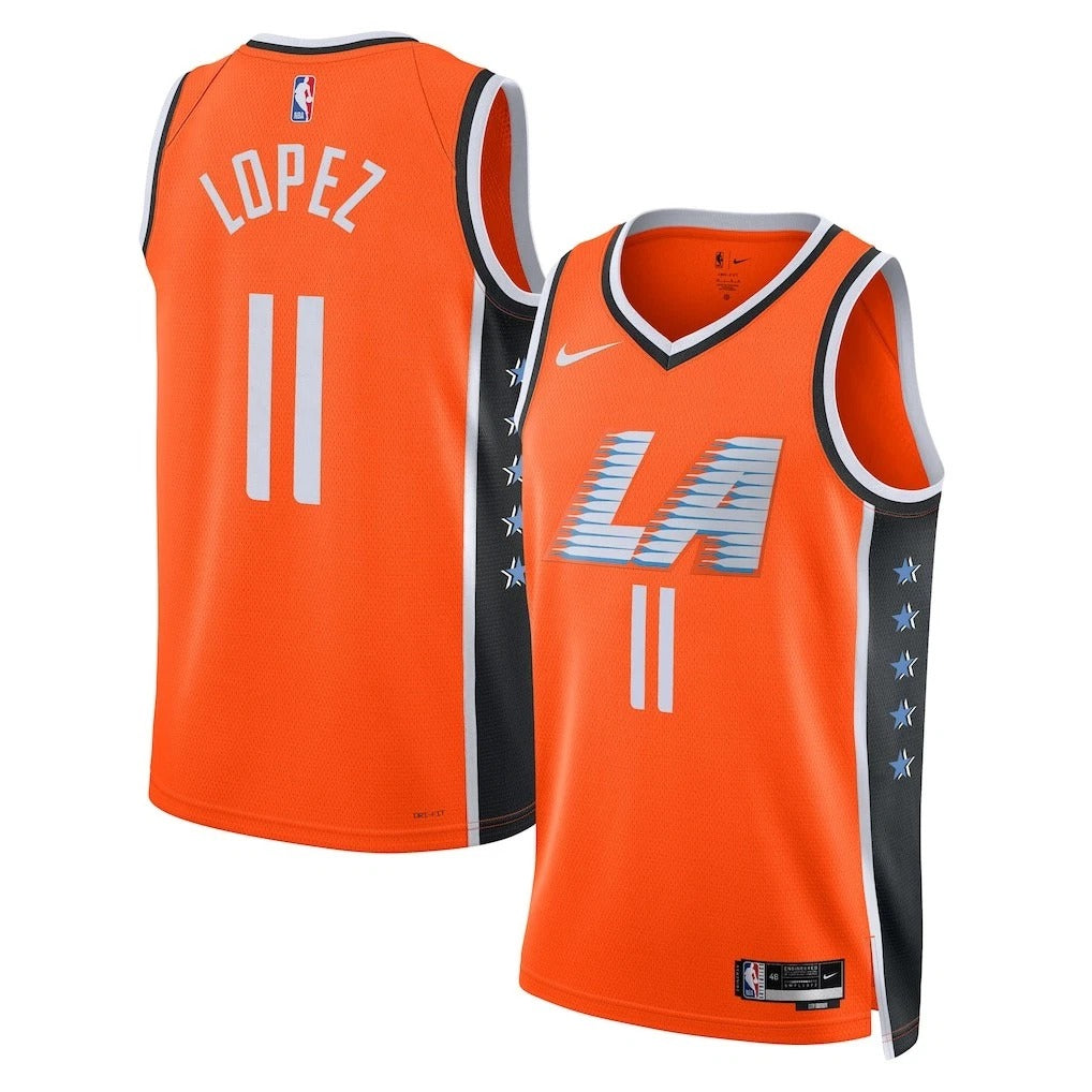 Brook Lopez LA Clippers 2025 City Edition Swingman Jersey - Orange
