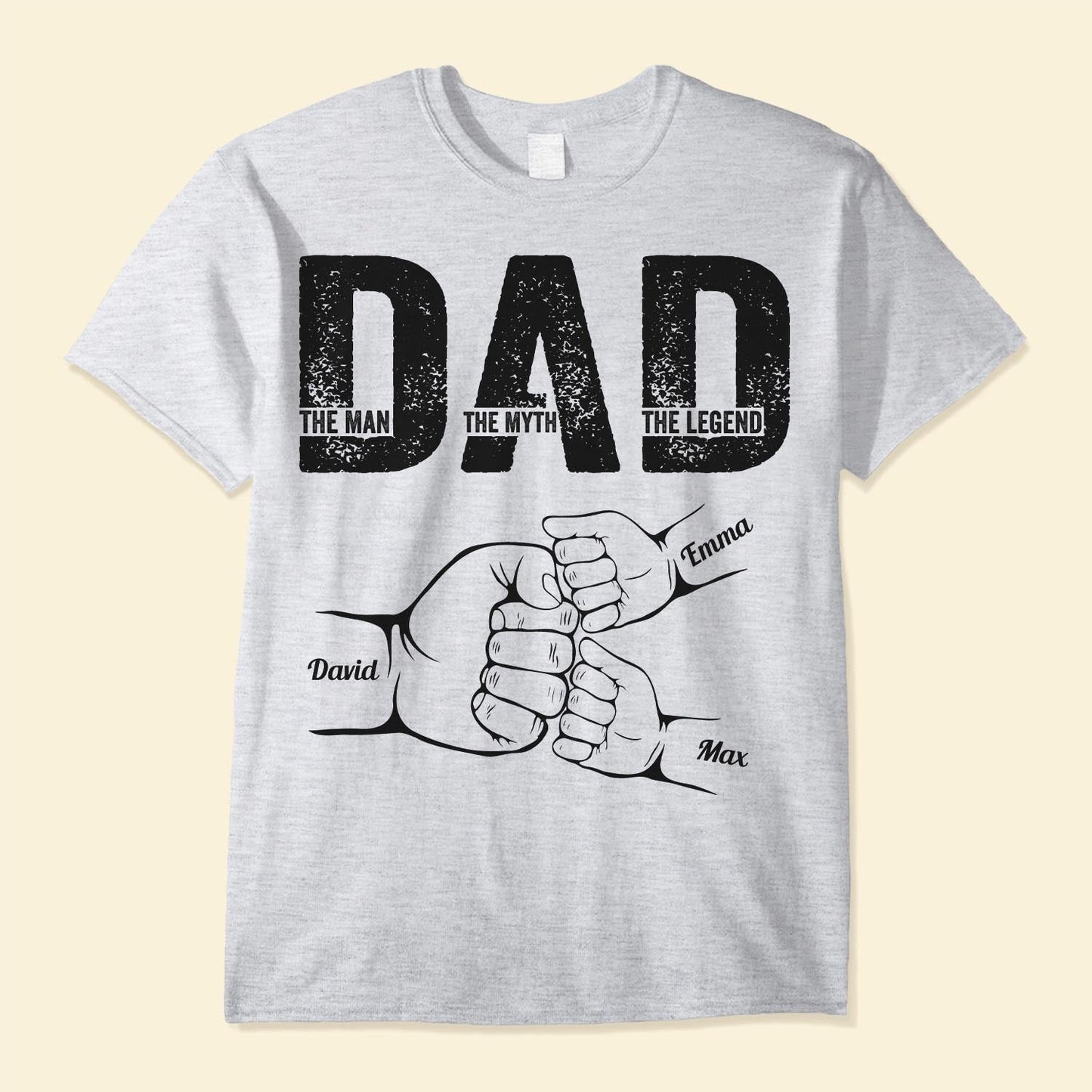 Dad The Man The Myth The Legend - Personalized Shirt Father's Day