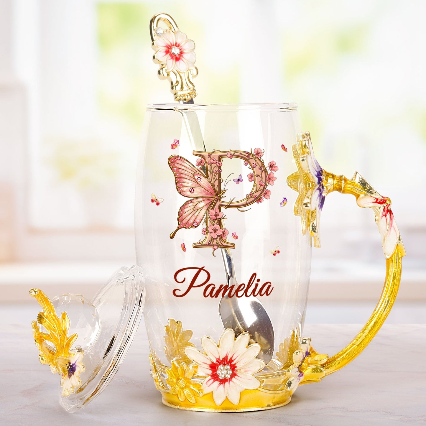 Monogram Cup Custom Name Tea Cup