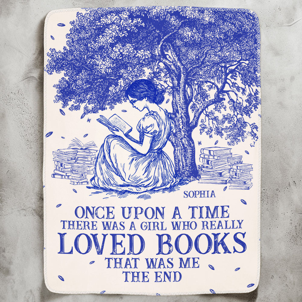 Once Upon A Time Chinoiserie Toile De Jouy - Personalized Blanket