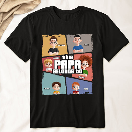 This Grandpa Belongs To - Personalized Shirt For Grandpa