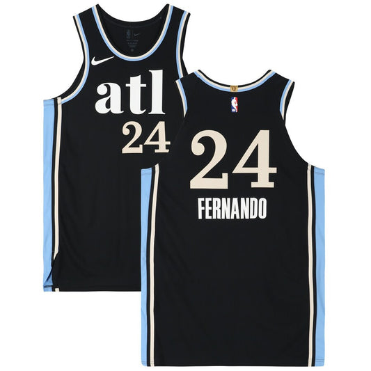 Bruno Fernando Atlanta Hawks 2023/24 City Edition Black Jersey