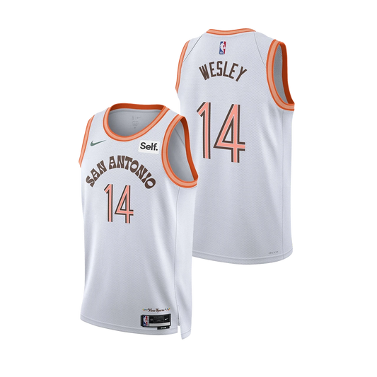 Blake Wesley San Antonio Spurs 2023-2024 City Edition Swingman Jersey