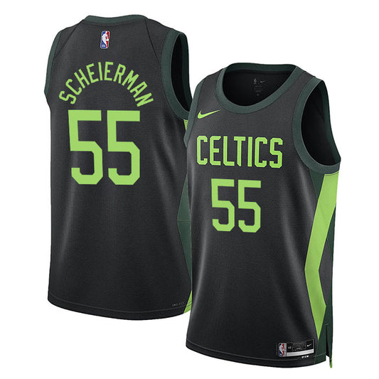 Baylor Scheierman Boston Celtics 2024-2025 City Edition Fan Support Team Black Jersey