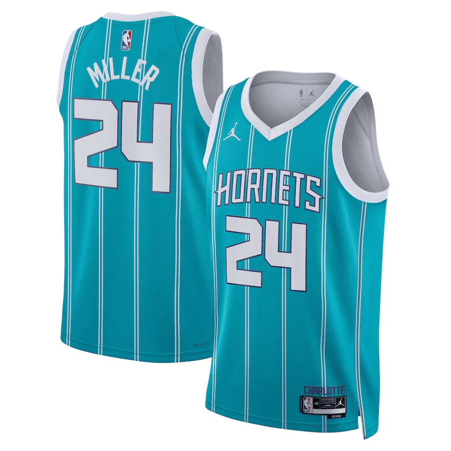 Brandon Miller Charlotte Hornets 2024 City Edition Fan Support Team Teal Jersey