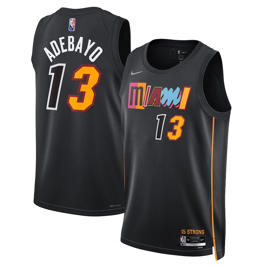 Bam Adebayo Miami Heat 2024 City Edition Fan Support Team Jersey