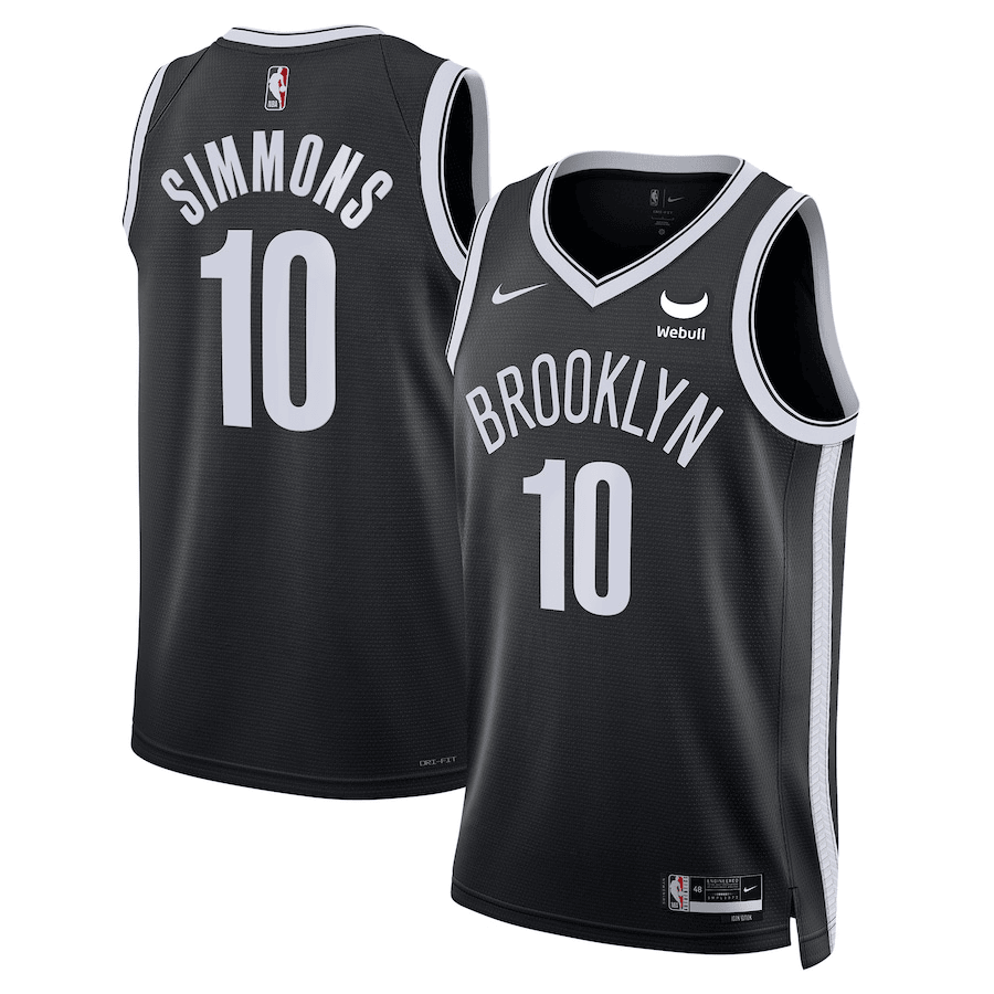 Ben Simmons Brooklyn Nets 2024 Icon Edition Fan Support Team Black Jersey