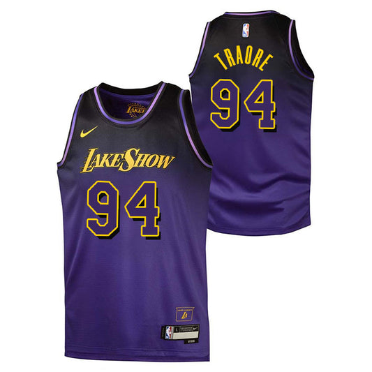 Armel Traore Los Angeles Lakers 2024-2025 City Edition Fan Support Team Purple Jersey