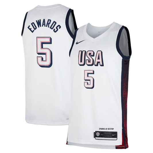 Anthony Edwards USA Basketball Men’s National Team 2024 Limited Edition Fan Support Team Jersey