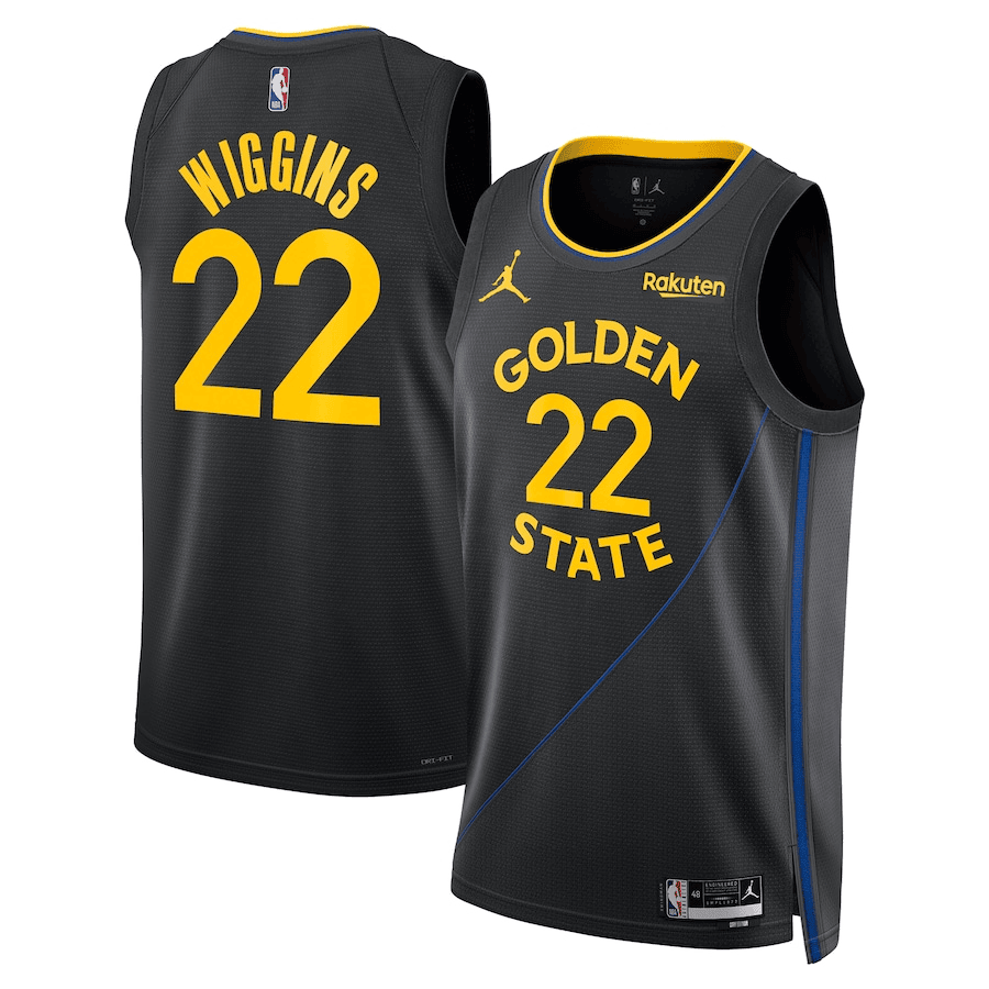 Andrew Wiggins Golden State Warriors 2024-2025 Statement Edition Swingman Player Black Jersey